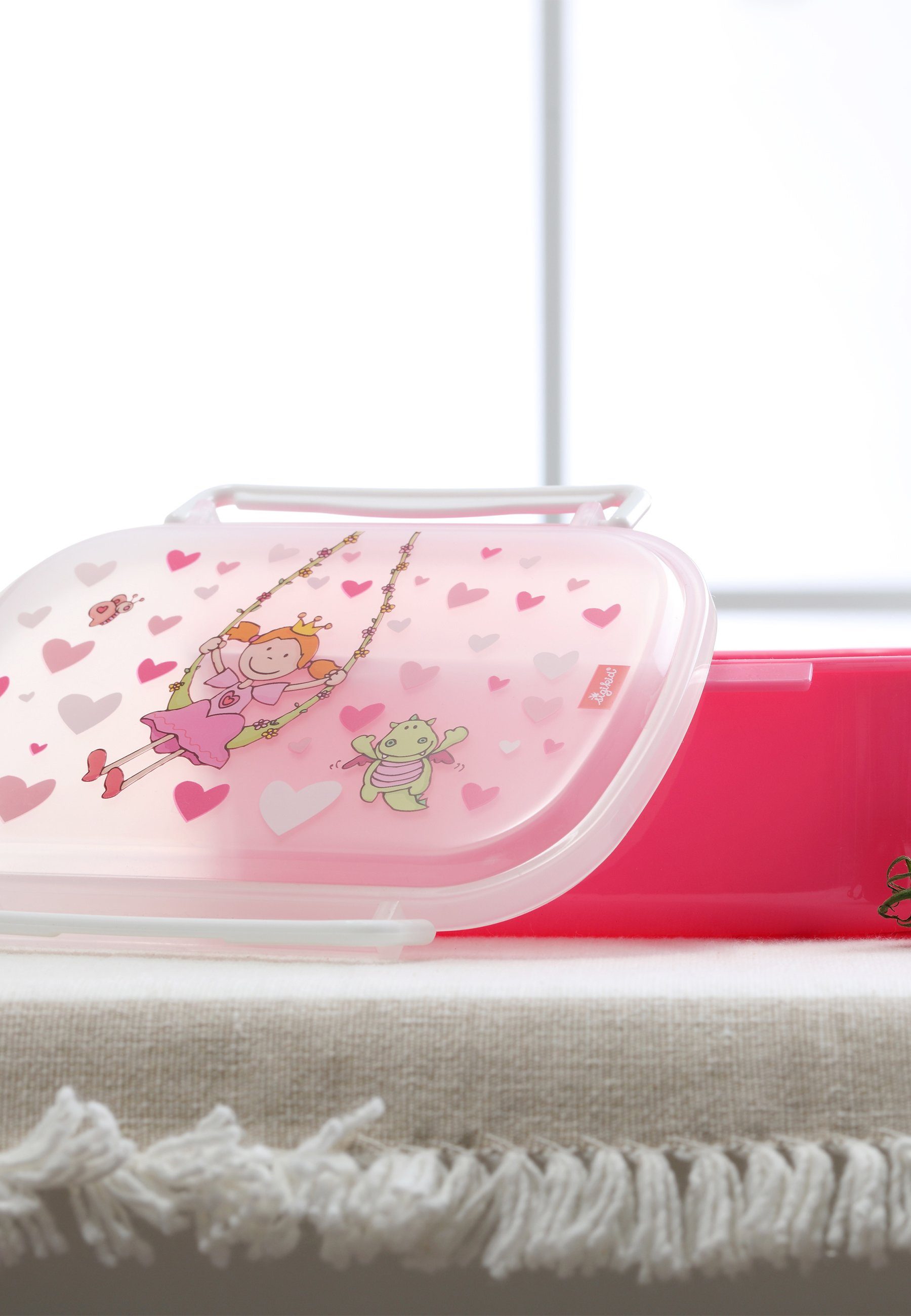 Sigikid Lunchbox Brotdose mit Rohkostschälchen für Kinder Unisex, 100% Polypropylen, (1-tlg)