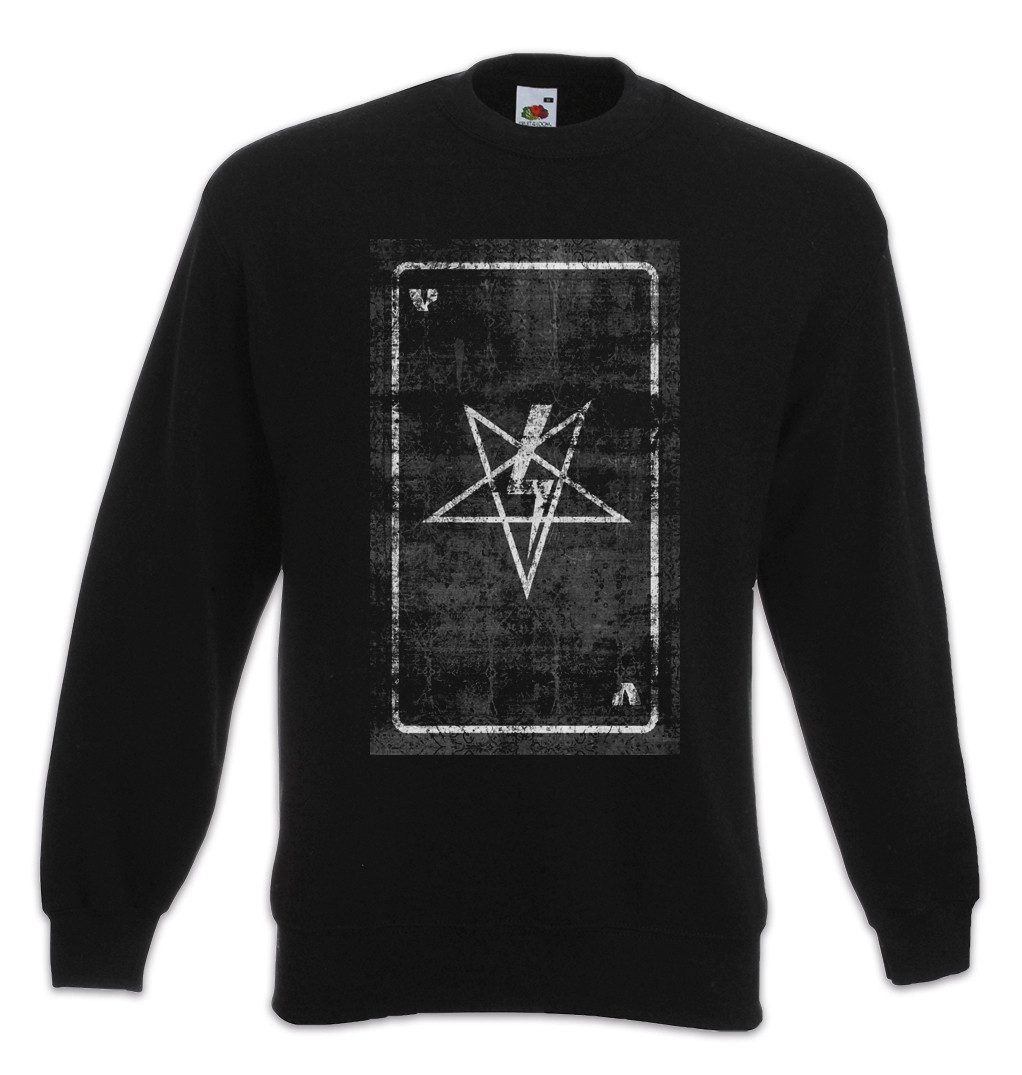 Urban Backwoods Sweatshirt Tarot The Black Pope Sweatshirt Karte Karten Card Voddoo Der Papst (1-tlg) Priester The Hierophant Priest