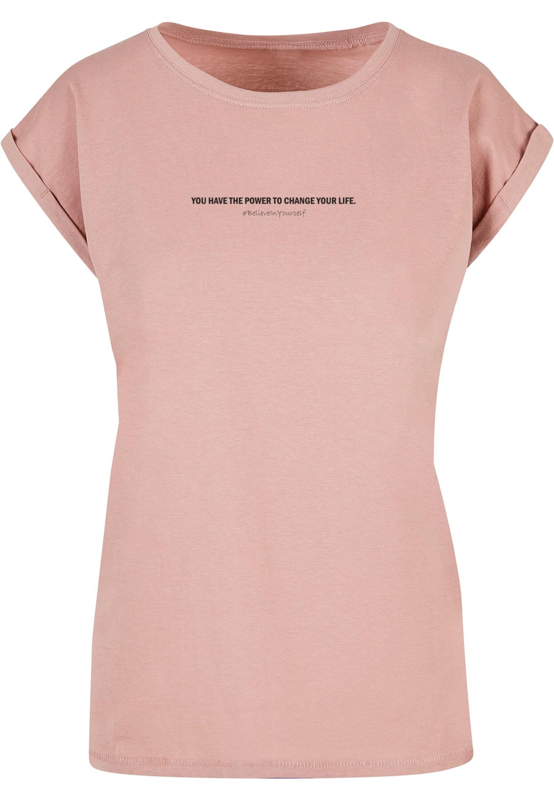 Believe In Yourself T-Shirt Merchcode WD - Ladies Damen Tee Shoulder (1-tlg) Extended