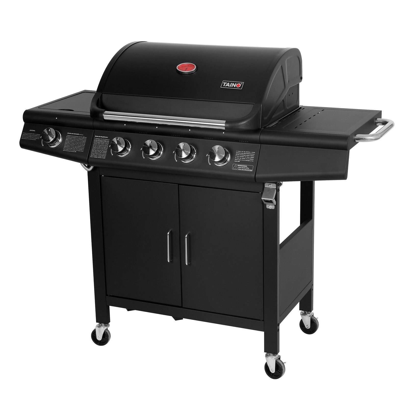 TAINO Gasgrill RED, 4+1, Piezozündung, mit Grillspieß-Auflage