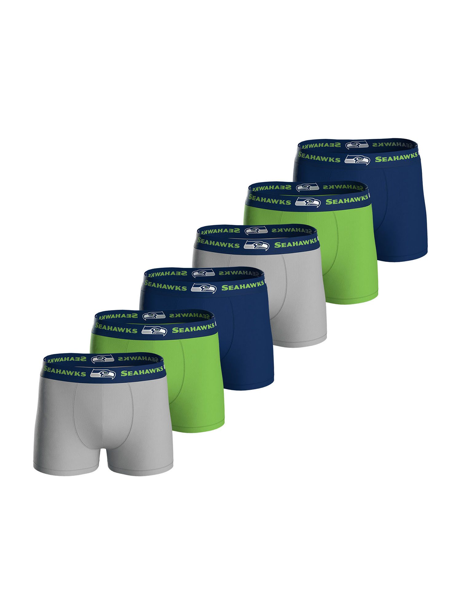 HUDDLE Boxer Seattle Seahawks (6-St) Boxershorts, Unterhose, Boxerbriefs