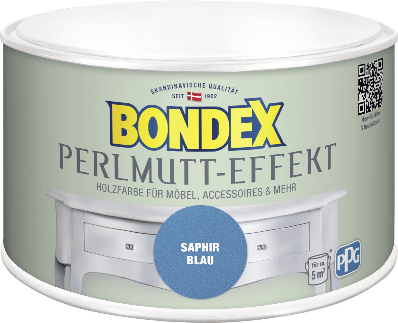 Bondex Holzschutzlasur Bondex Holzfarbe Perlmutt-Effekt 500 ml saphir