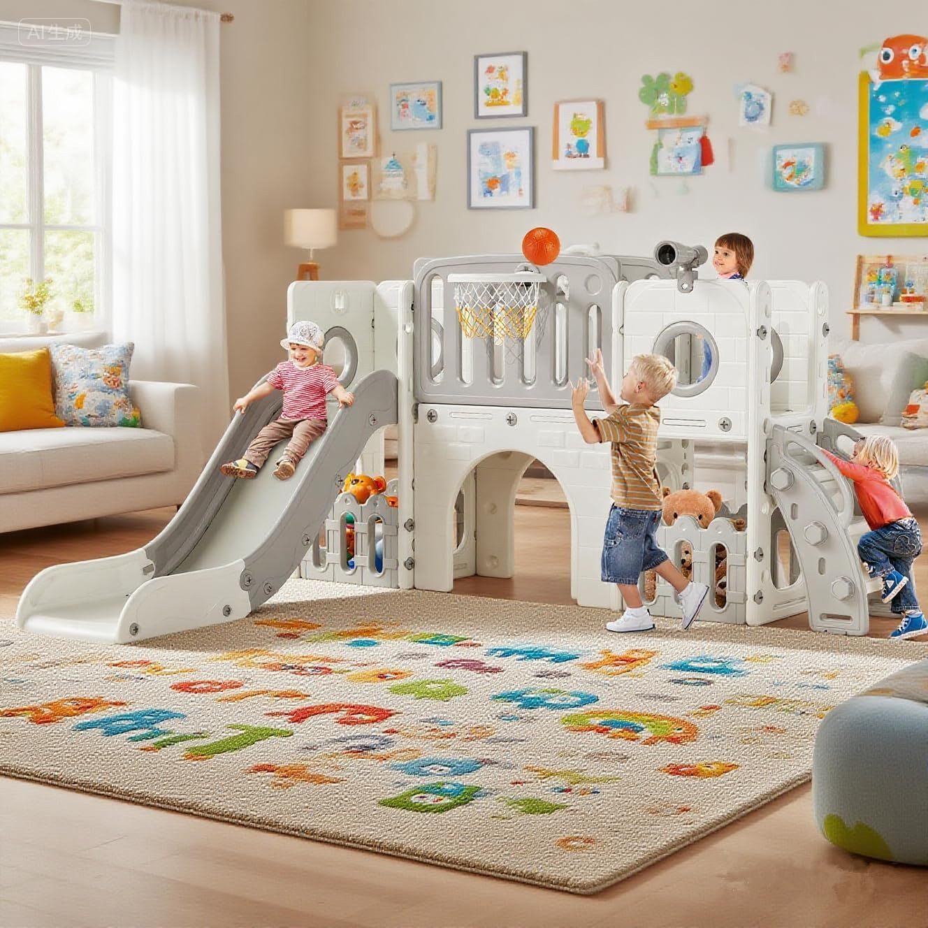 TLGREEN Rutsche, 9 in 1 Kinderrutsche, günstig online kaufen