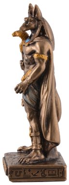 Vogler direct Gmbh Dekofigur Ägyptischer Gott Anubis, Miniatur by Veronese, bronzefarben-coloriert, Größe: L/B/H ca. 4x3x9 cm