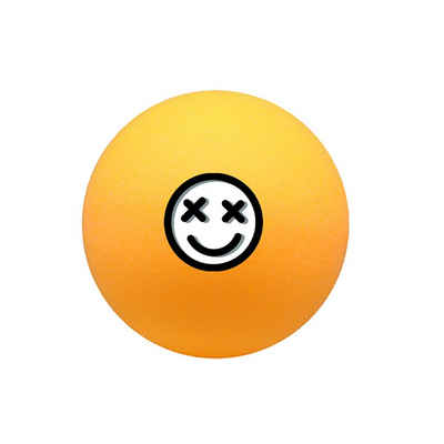 PerfectVibe Tischtennisball PerfectVibe Bier-Pong-Bälle 20stk Orange mit Logo Smiley
