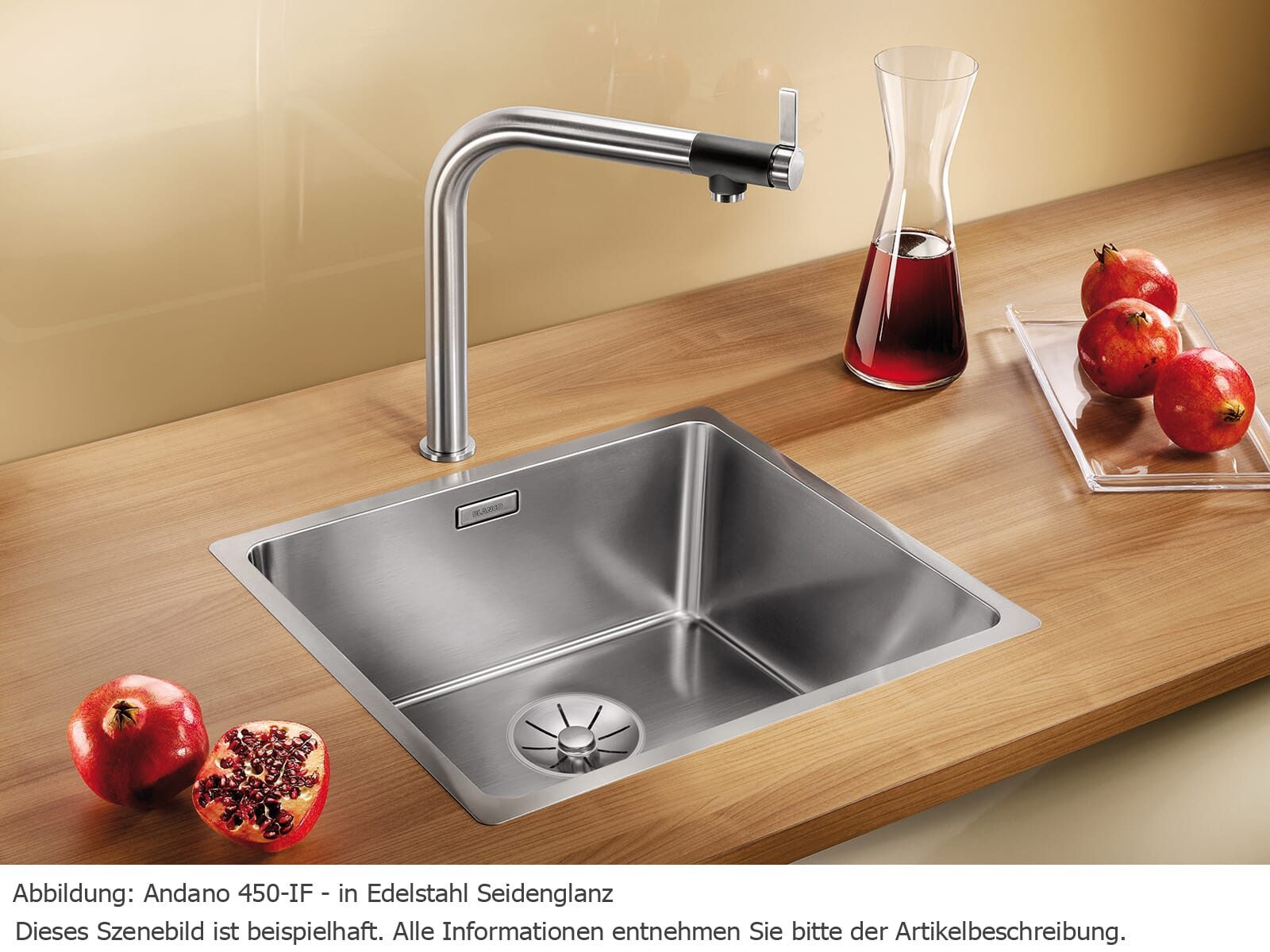 Thumbnail - Blanco Edelstahlspüle, rechteckig, 49/44 cm, (1 St)