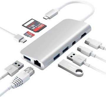 Satechi »Type-C Multimedia« USB-Adapter RJ-45 (Ethernet), USB 3.0 Typ A, HDMI zu USB Typ C