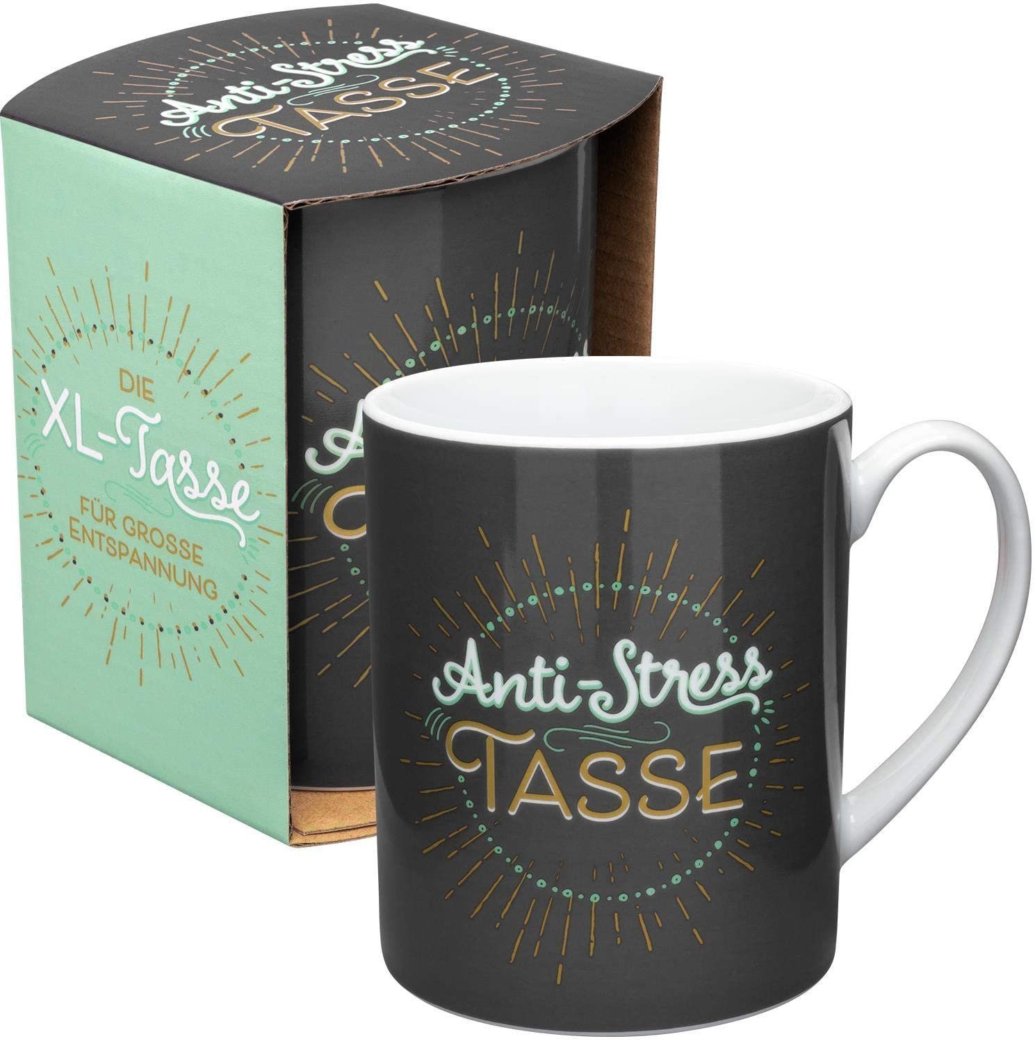 Sheepworld Tasse Sheepworld XL Anti-Stress Porzellan 60 cl Geschenkbanderole Tasse, Porzellan
