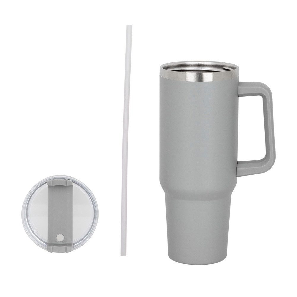 Haushalt International Термокружка Chefware Trinkbecher mit Trinkhalm Isolierbecher+Strohhalm