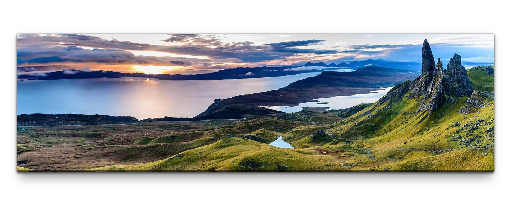 möbel-direkt.de Leinwandbild Bilder XXL Schottland Wandbild günstig online kaufen
