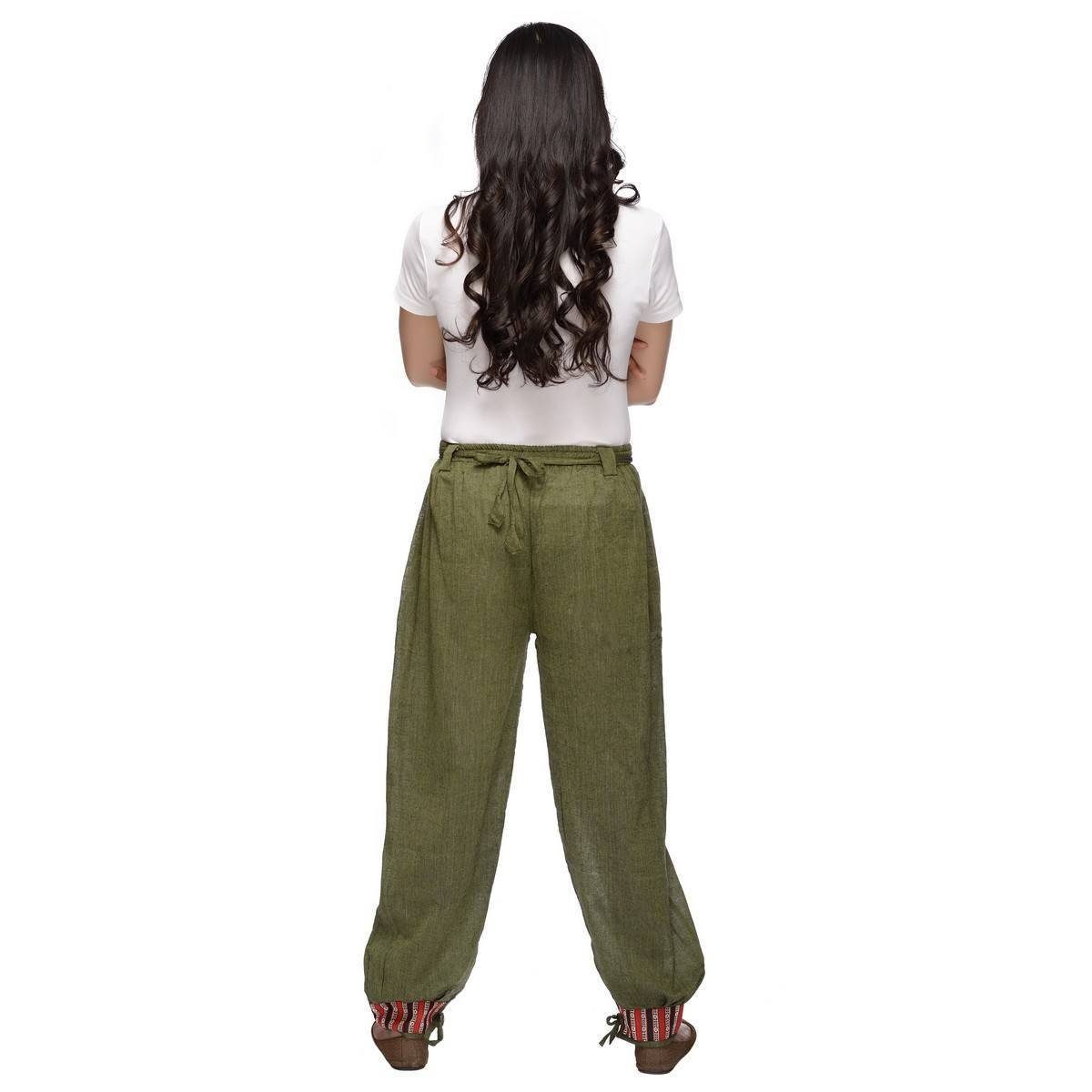 SIMANDRA Stoffhose Thamel Freizeithose Thamel Stoffhose mit breitem gewebtem Bund (Damen, 1-tlg) elastischer Bund