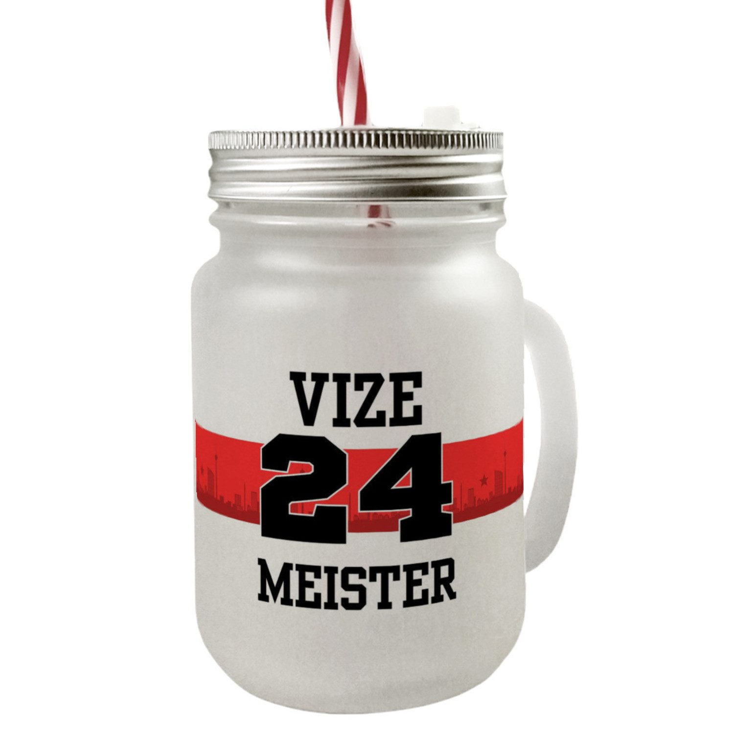 Glas Stuttgart Brustring Mason Jar Henkel Trinkglas mit Deckel Spruch 2024