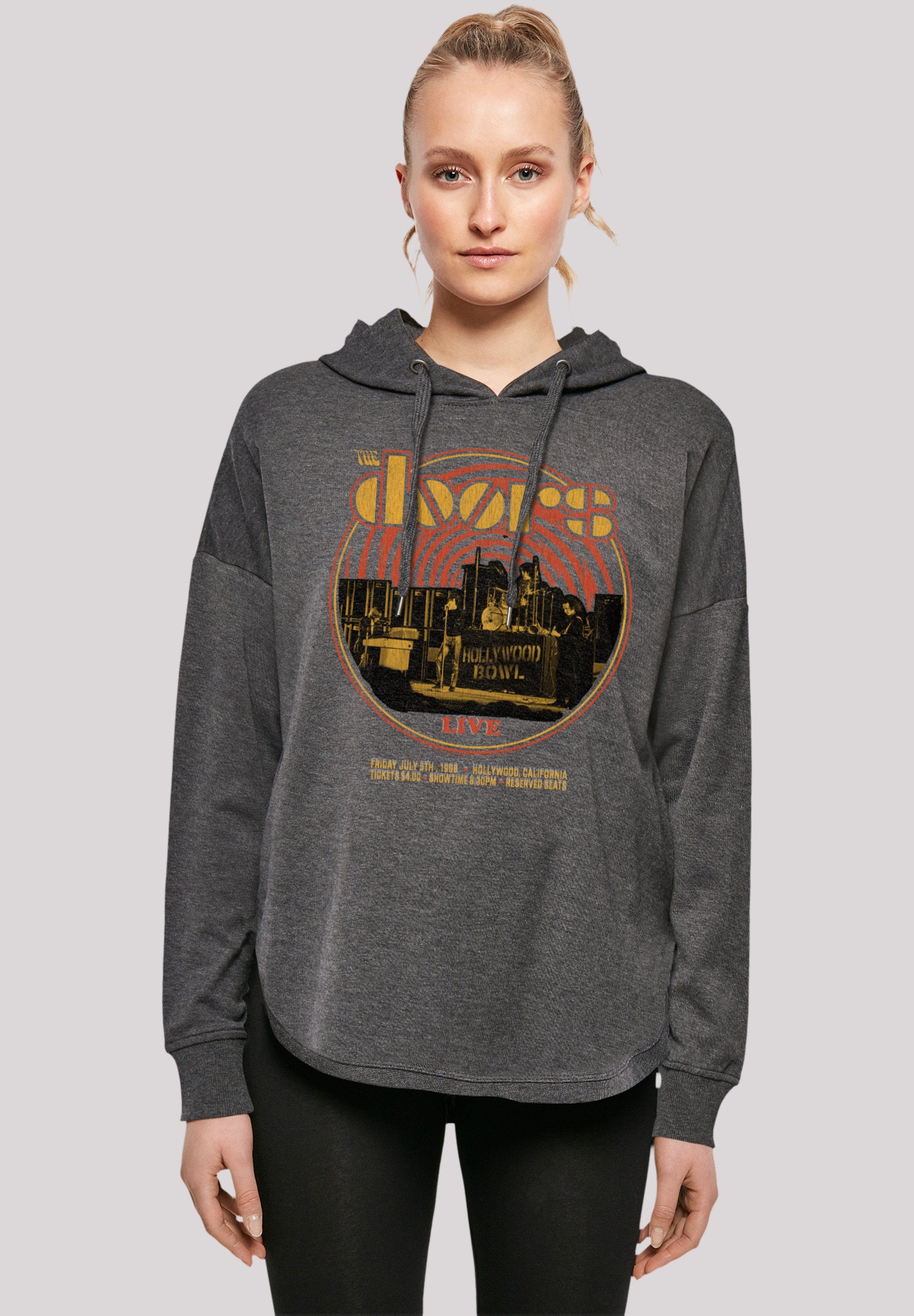 F4NT4STIC Sweatshirt The Doors Music Live 68 Retro Musik, Band, Logo charcoal