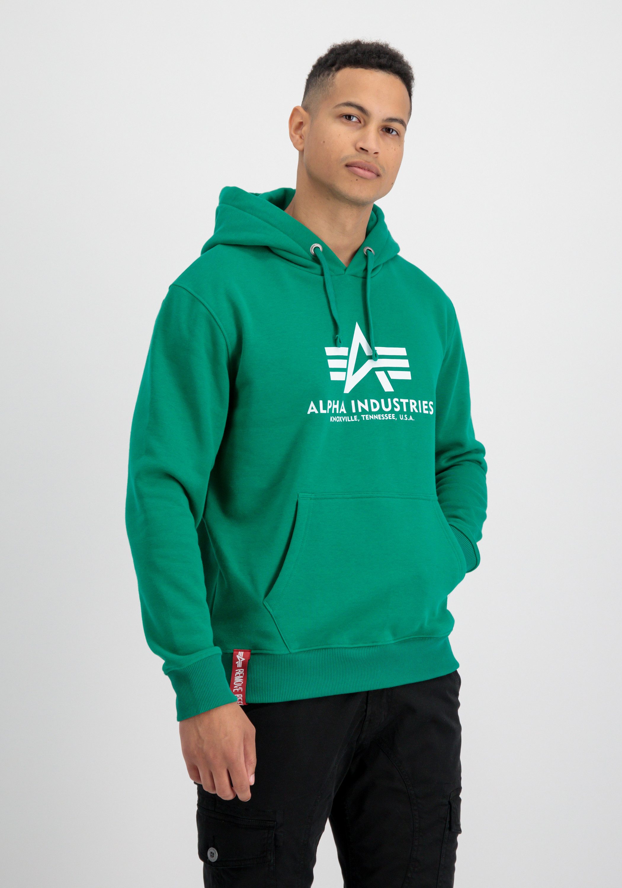 Alpha Industries Kapuzensweatshirt Basic Hoody Baumwollmischung, regular fit