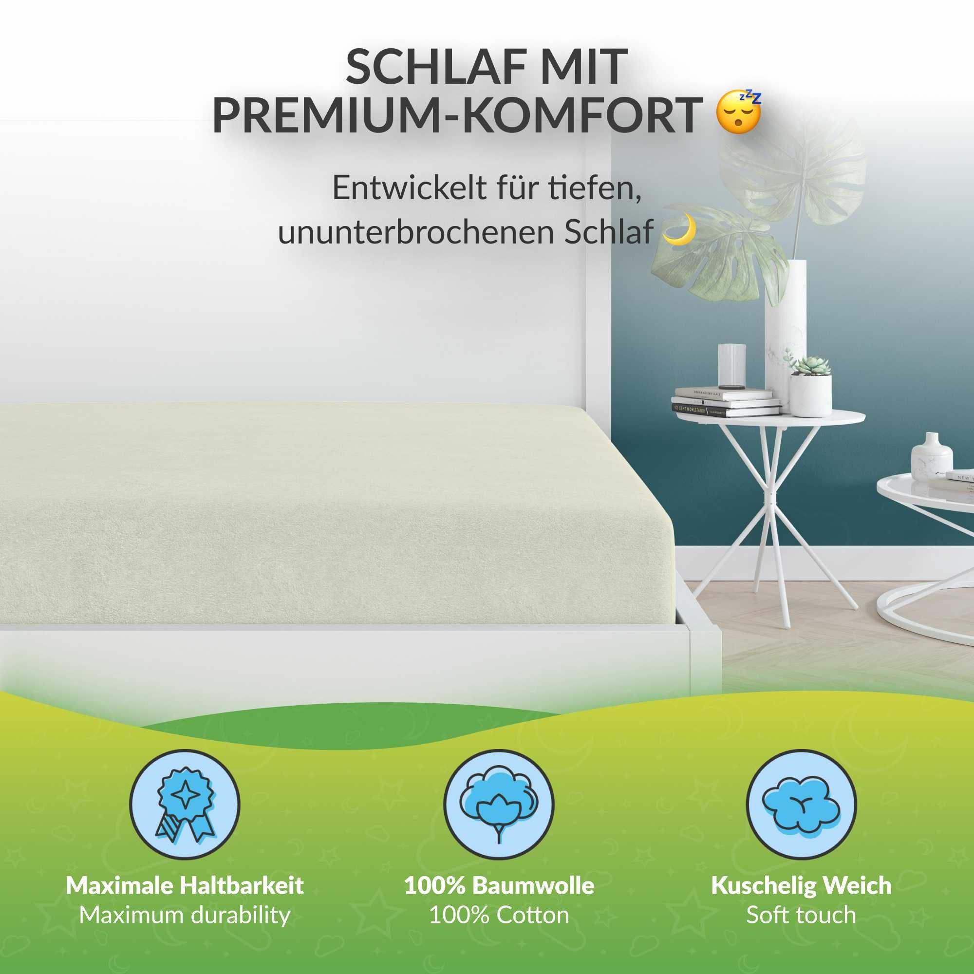 etérea Himmlische Qualität Spannbettlaken Flanell Spannbetttuch günstig online kaufen