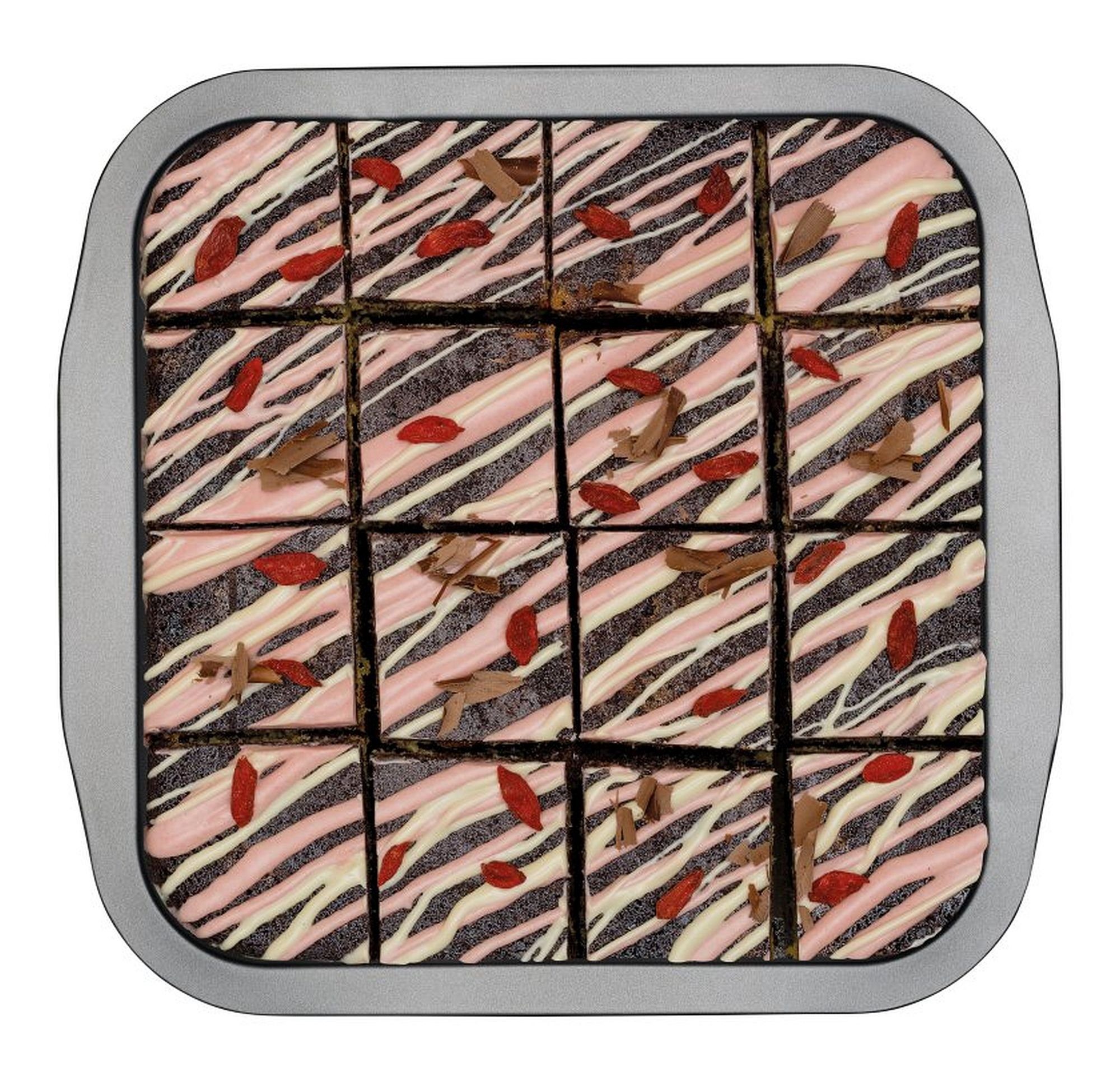 Zenker Backform Brownieform Brownie Backform Backblech 27x26cm Rosa Creative Studio