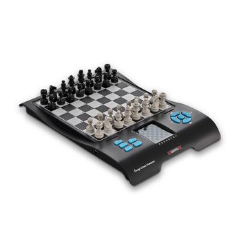 Millennium Spiel, Schachcomputer M800 Europe Chess Champion + 7 weitere Spiele, für Einsteiger und Kinder, mit Figurenfach für Reisen und unterwegs