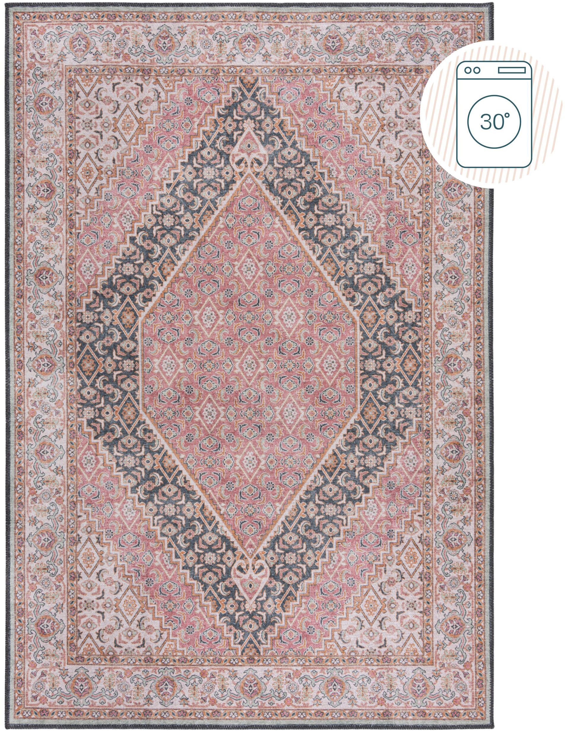 FLAIR RUGS Teppich Briony, rechteckig, Höhe: 4 mm, Waschbarer Traditioneller Teppich