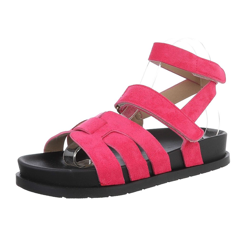 Ital-Design Moderne Damen-Sandalen mit breiten Riemen günstig online kaufen