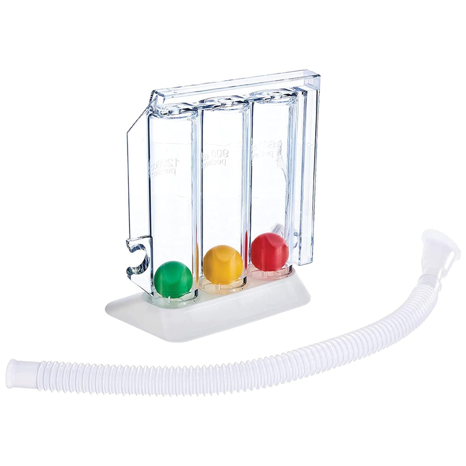 DocMed Atemtrainer 3 Kammersystem Lungentrainer Lungenreha, Komplett-Set, Zum trainieren der Einatmung, Förderung der Lungenfunktion und Lebensqualitätserhöhung
