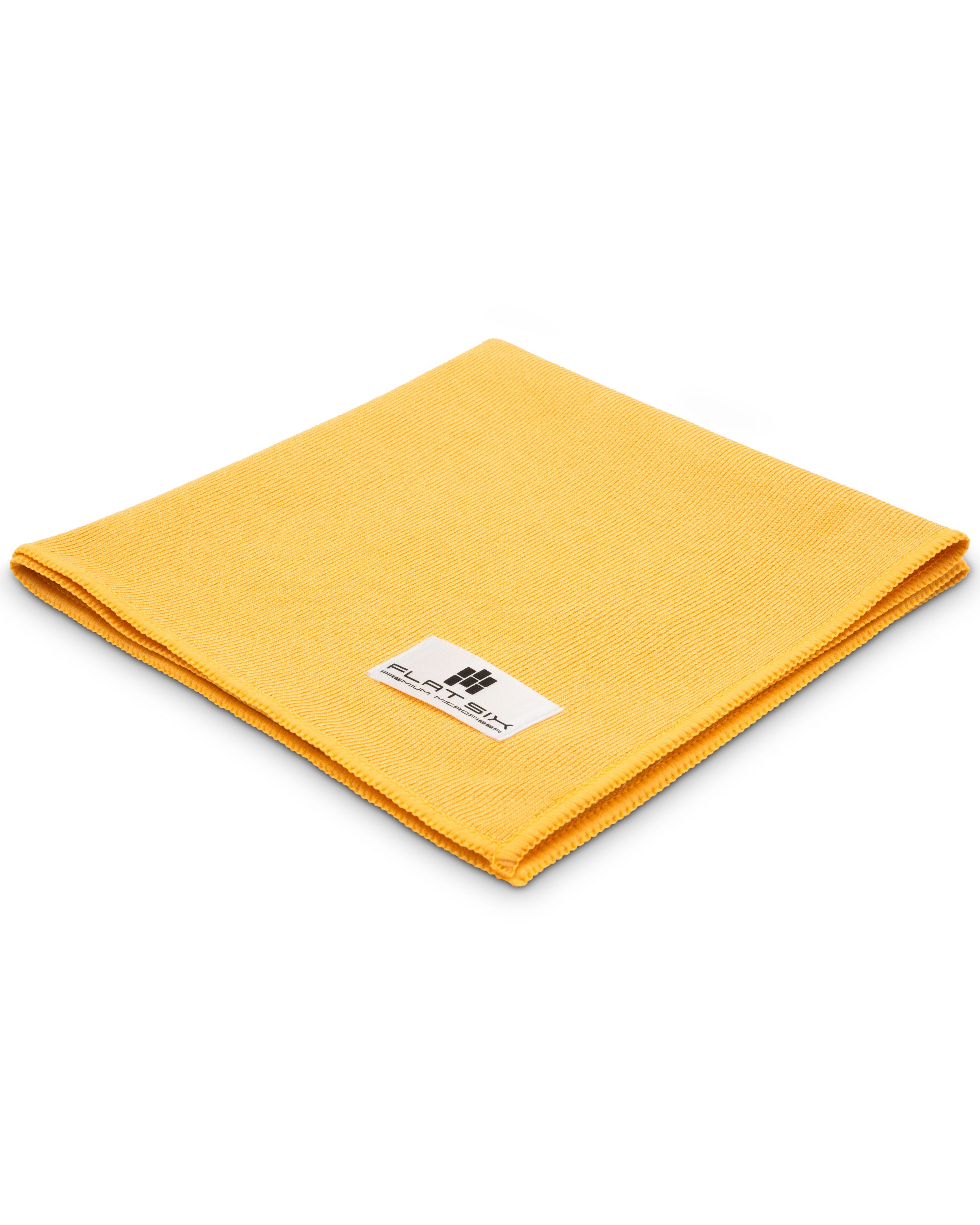 Flat Six Mikrofaser Glastuch – Premium Reinigungstuch für Glasoberflächen Mikrofasertuch (1-tlg., 40x40cm, streifenfrei, ultra weich & saugstark – Made in Europe)