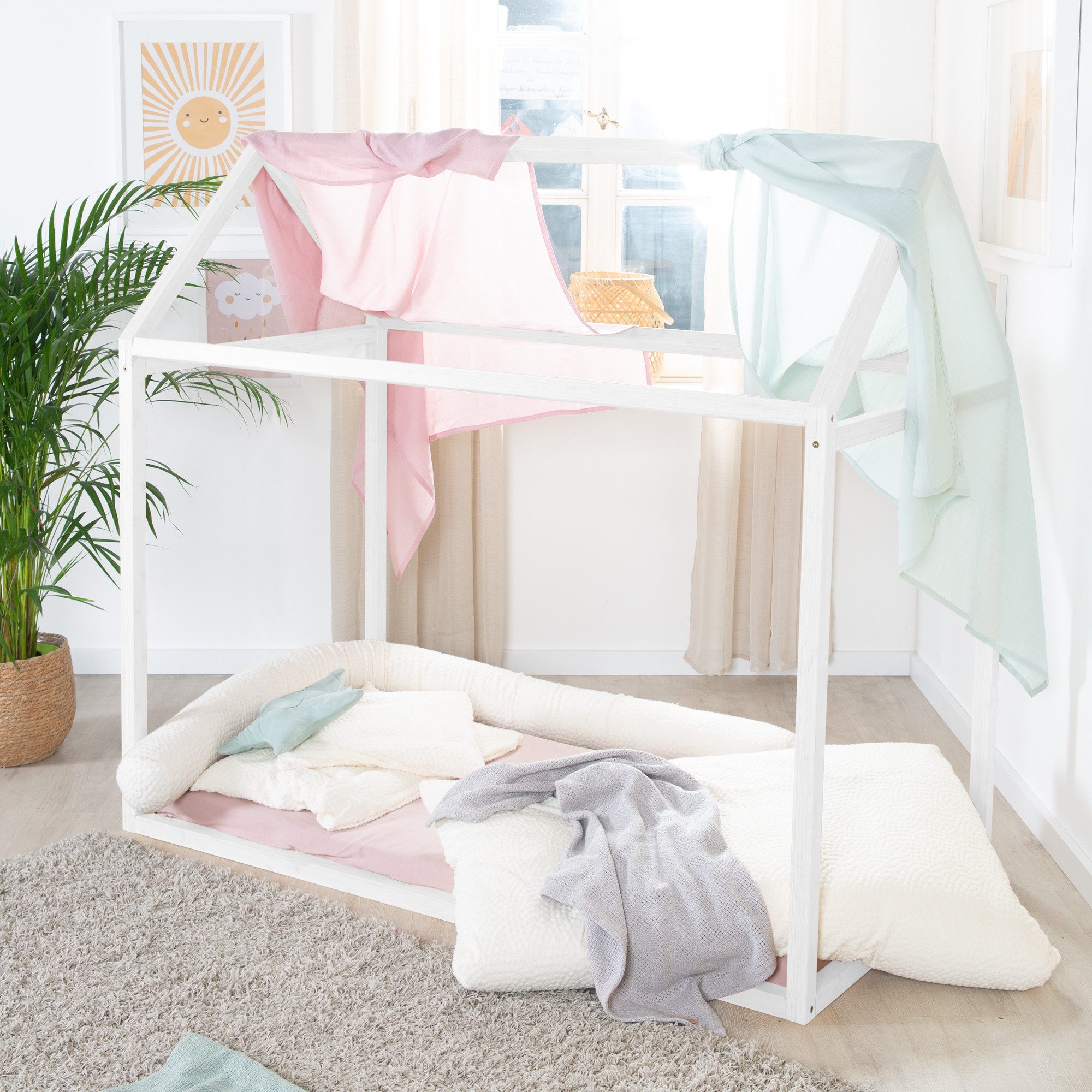 roba® Kinderbett Hausbett - nach Montessori günstig online kaufen