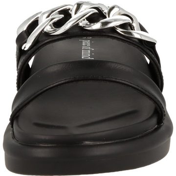 piece of mind. 274-305 Damen Schuhe Pantolette Sandale Fußbett Kette Schwarz Pantolette