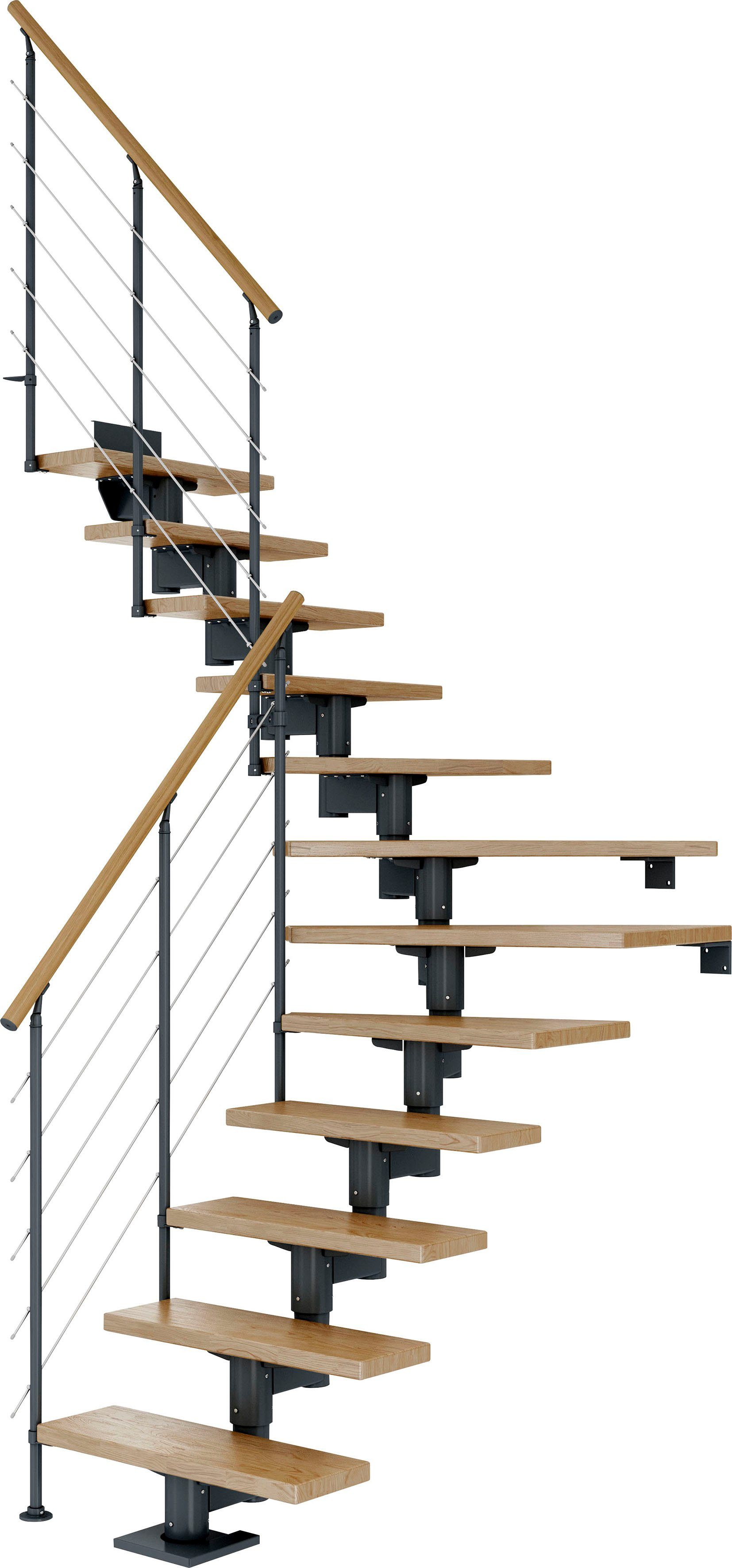 Dolle Mittelholmtreppe Cork, Stufen cm, Geschosshöhen für offen bis 270