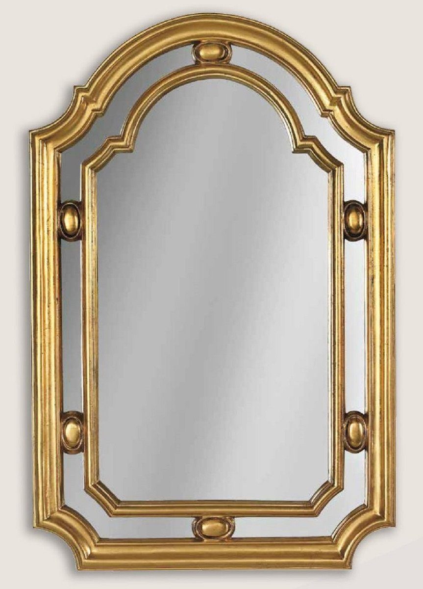 Casa Padrino Barockspiegel Luxus Barock Wandspiegel Gold - Handgefertigter Spiegel im Barockstil - Barock Wohnzimmer Spiegel - Barock Garderoben Spiegel - Barock Deko Accessoires