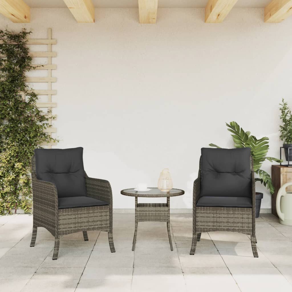 vidaXL Gartenstuhl Gartenstühle mit Kissen 2 günstig online kaufen