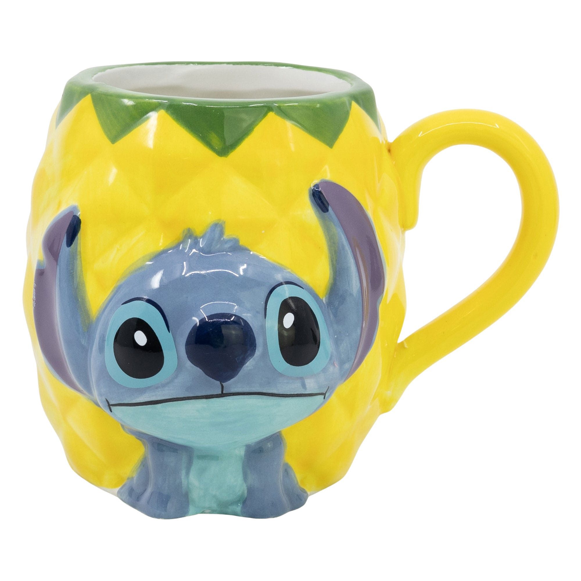 Stor Tasse Lilo & Stitch 3D Tasse Stitch Pineapple 414 ml, Offiziell lizenzierte Tasse