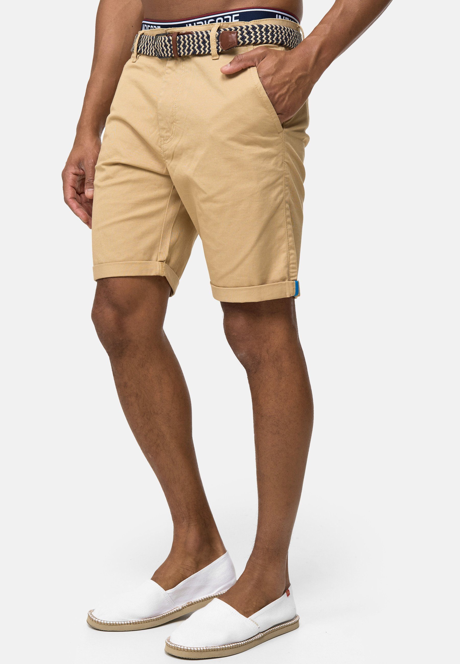 Indicode Chinoshorts Baltin aus elastischer Baumwoll-Qualität günstig online kaufen