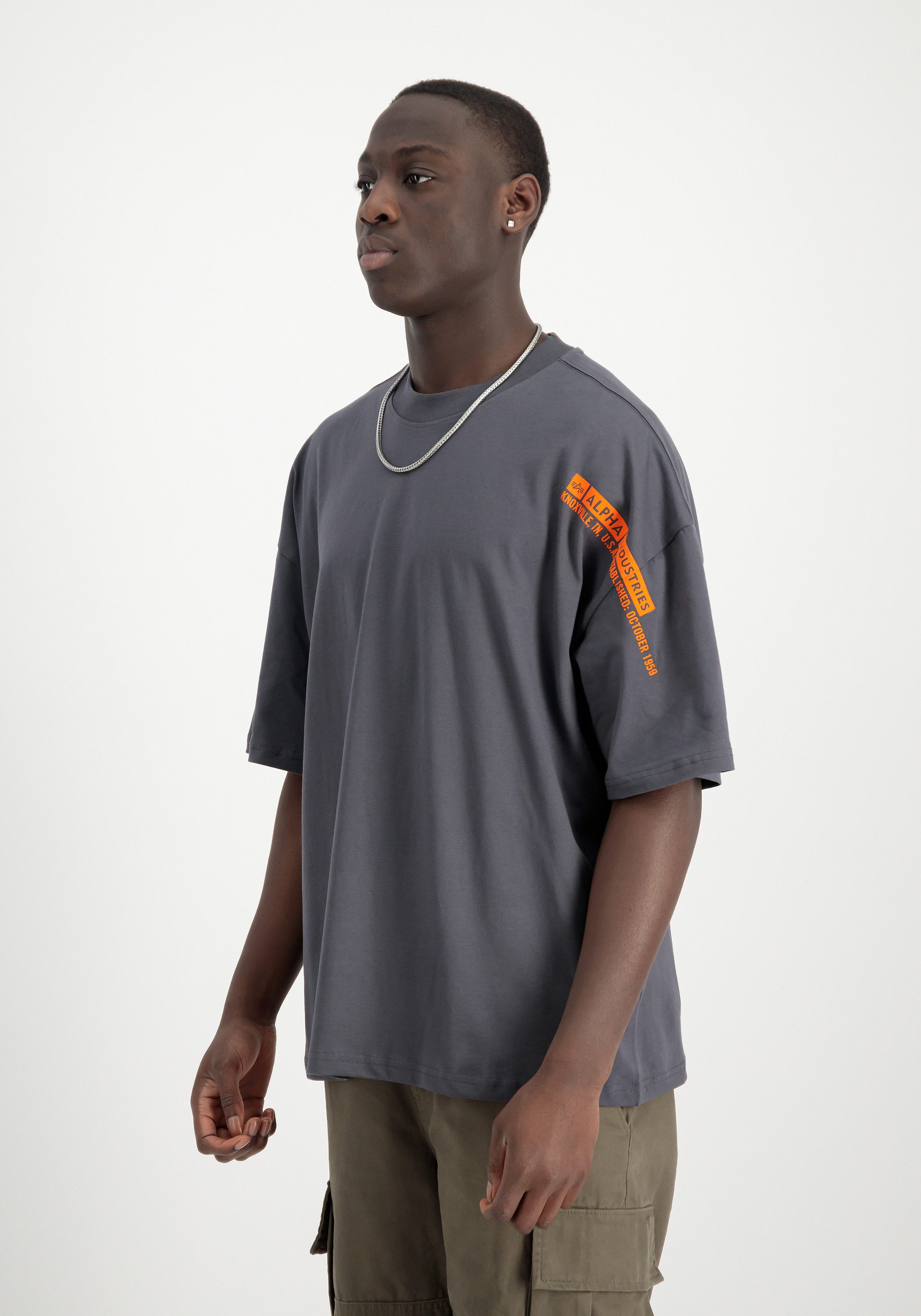 Alpha Industries T-Shirt Flock Logo T-Shirt