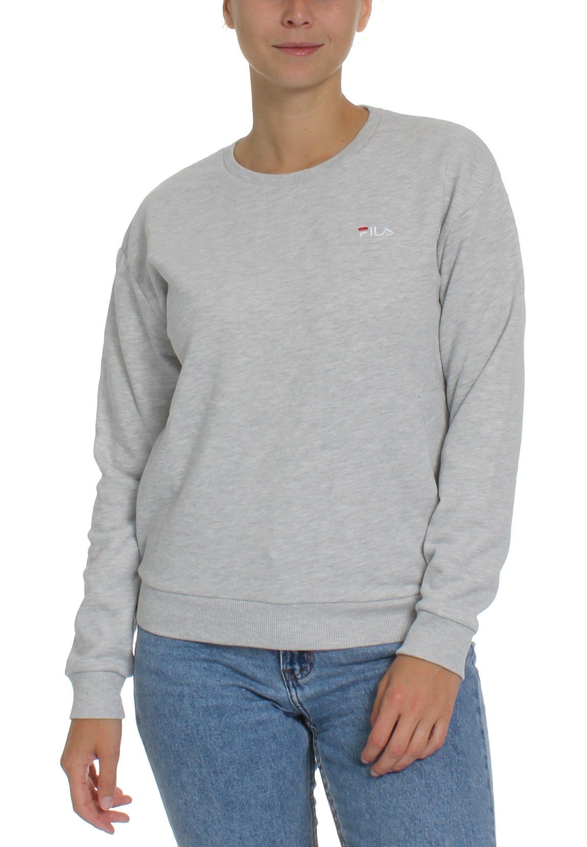 Fila Sweatshirt »Fila Sweater Damen EFFIE CREW SWEAT 688053 Grau B13 Light  Grey« online kaufen | OTTO