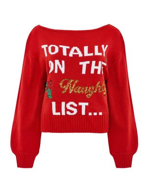 Threadbare Weihnachtspullover Naughty List