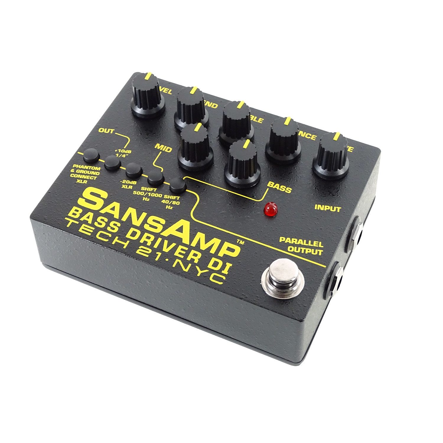 Tech21 E-Bass Tech21 SansAmp Bass Driver DI V2 Preamp Pedal mit XLR-Kabel, Bass Driver DI V2, Preamp, Pedal, mit XLR-Kabel