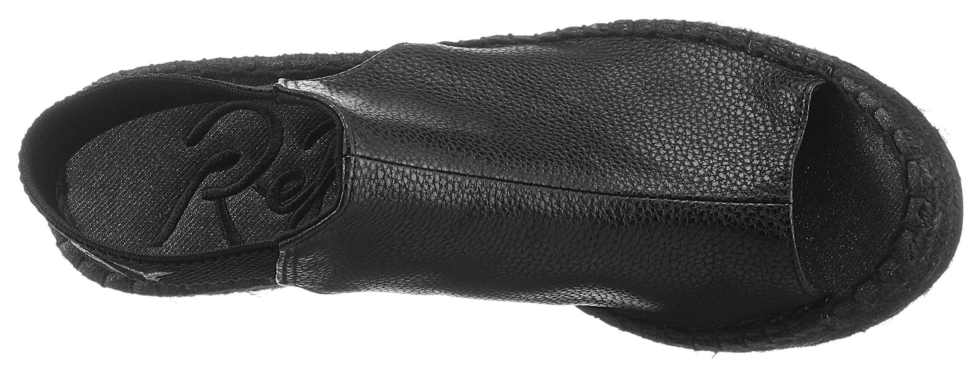 Replay Tyne Sandalette, Sommerschuh, Sandale, Keilabsatz, mit Glitzerlogo an der Ferse