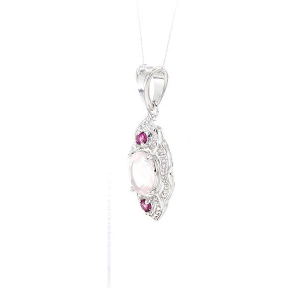 Cavill Kettenanhänger Cavill 925 Silber Anhänger mit 0,99 ct Rosenquarz & 0 günstig online kaufen