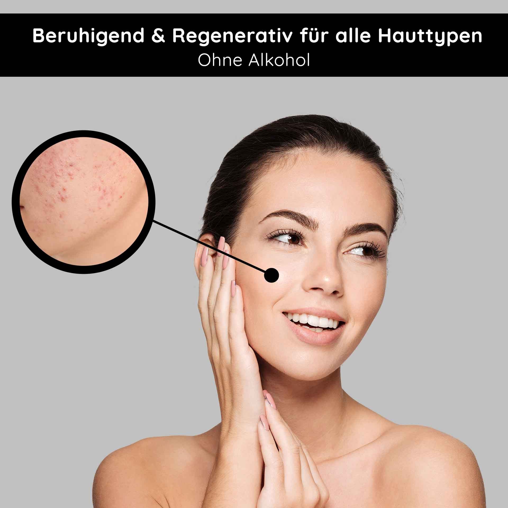 RAU Cosmetics Toner Tonic alcohol-free mit Brennnessel-Extrakt Toner ohne Alkohol, Gesichtswasser für empfindliche Haut