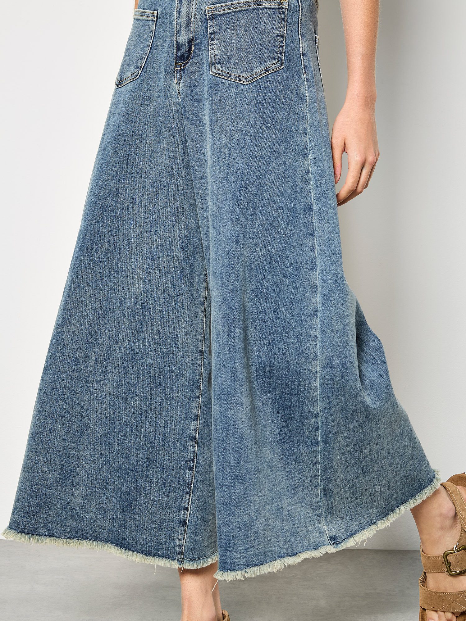 Apricot Weite Jeans 7/8-Jeans mit weitem Bein – Bild 4 von 5
