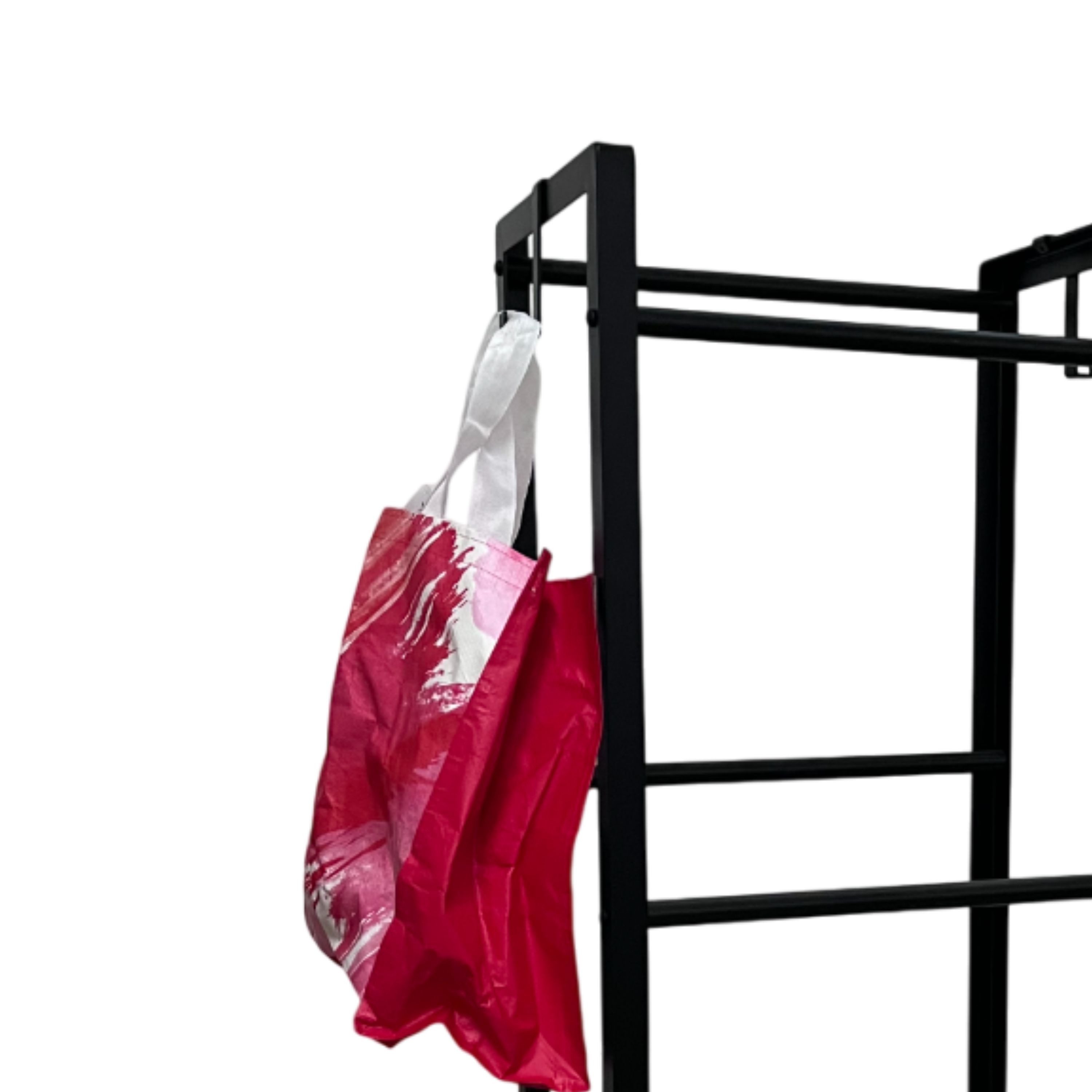 SCHULTE Regalwelt Flaschenregal mit 3 Ebenen, ca. 57x115x32 cm (LxHxB), 120 Kg Feldlast, schwarz