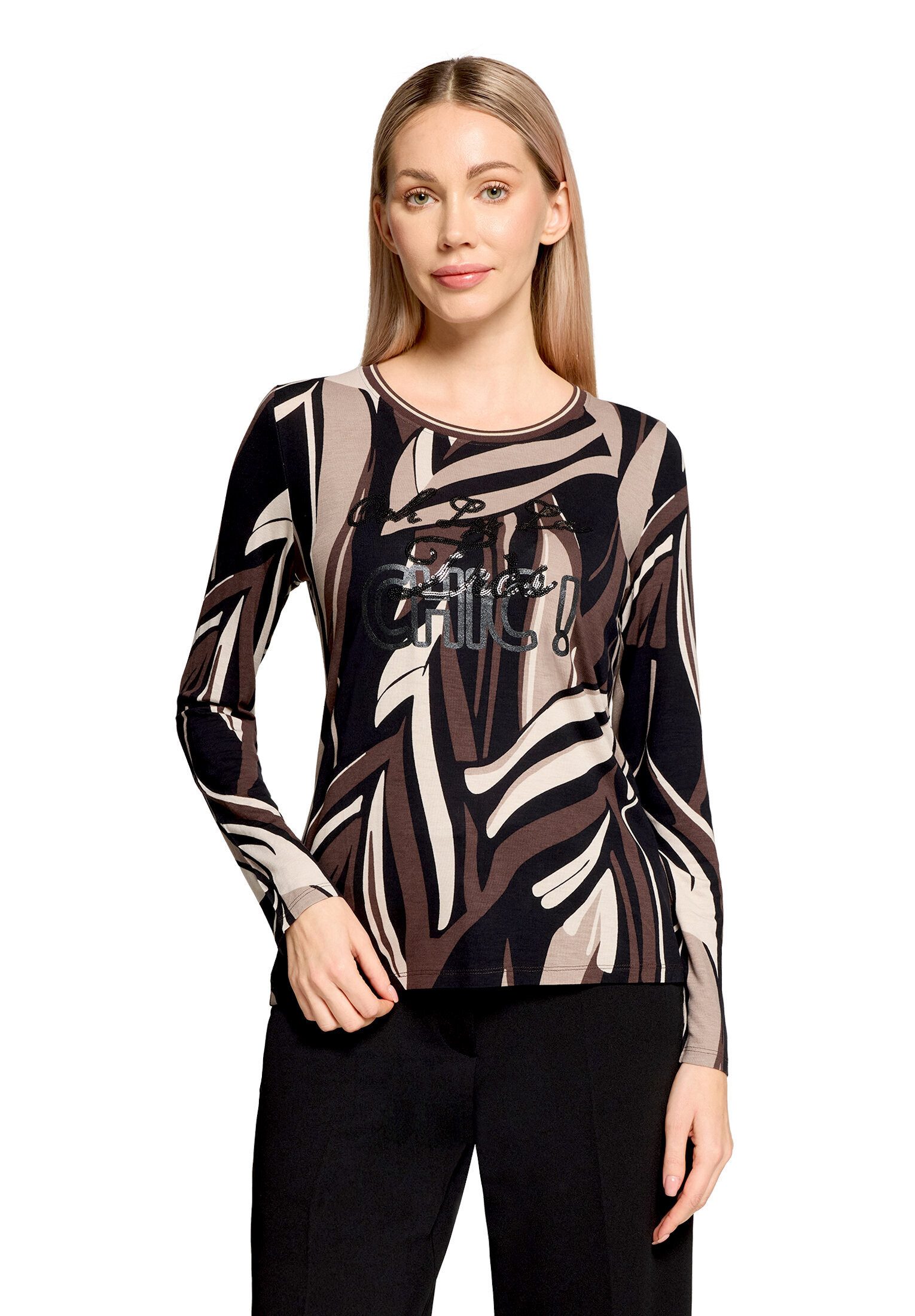 Betty Barclay Kurzarmshirt Damen mit Rippbündchen (1-tlg)