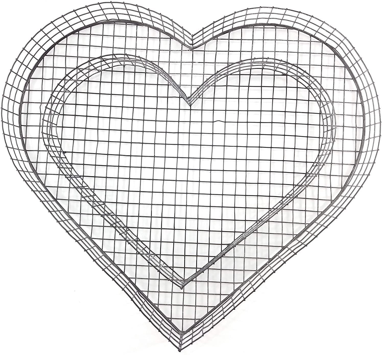 Gartenwelt Riegelsberger Gartenfigur Herz Gitter Grabschmuck Gartendekorati günstig online kaufen