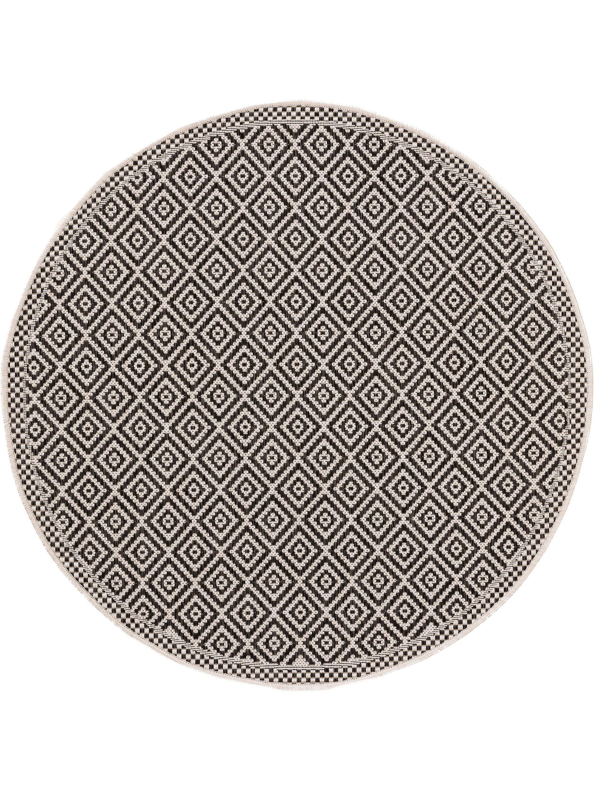 Outdoorteppich Cleo, benuta, rund, Höhe: 5 mm, Kunstfaser, Berber, Ethno-Style, Wohnzimmer