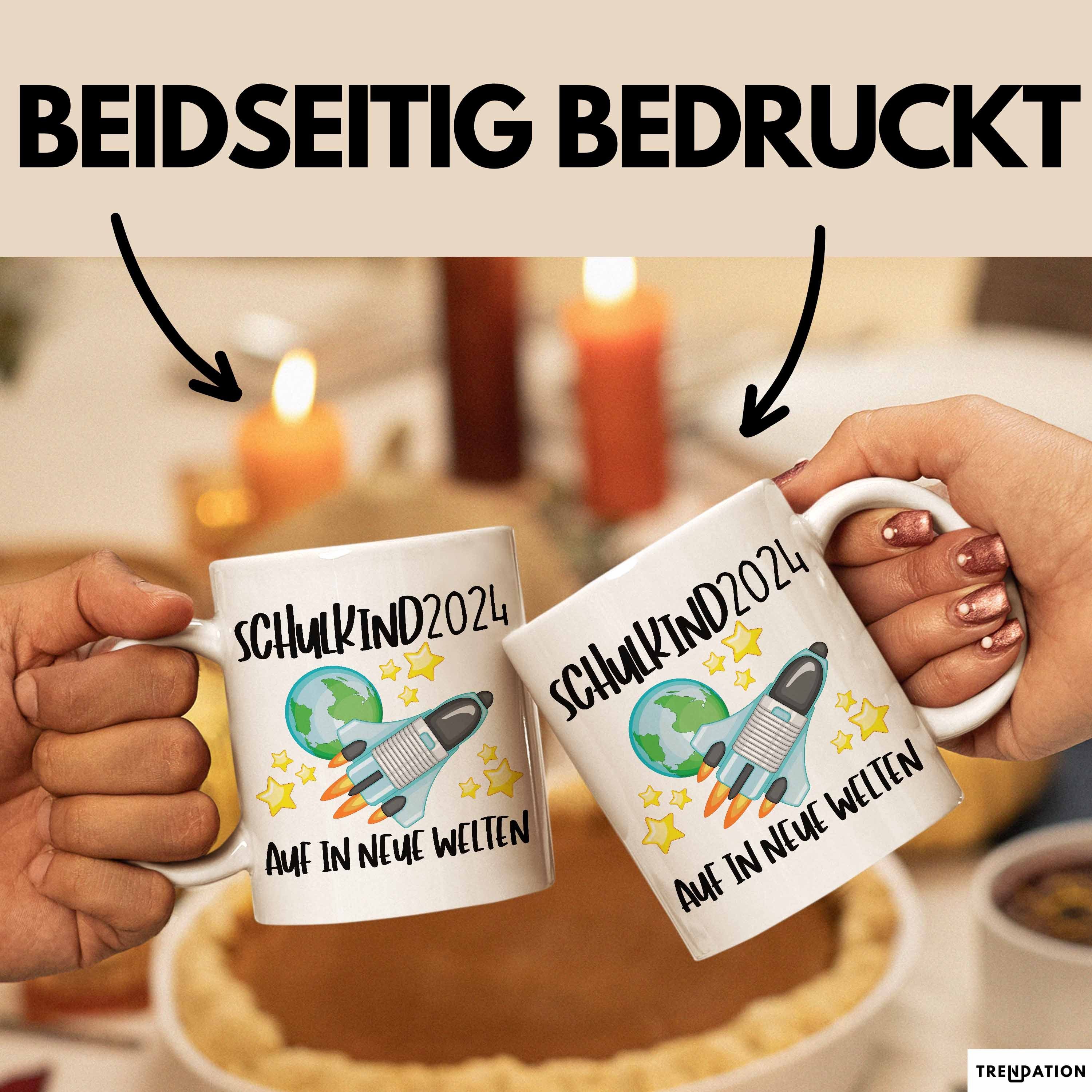 Trendation Tasse Trendation - Schulkind 2024 Einschulung Mädchen Junge Geschenk