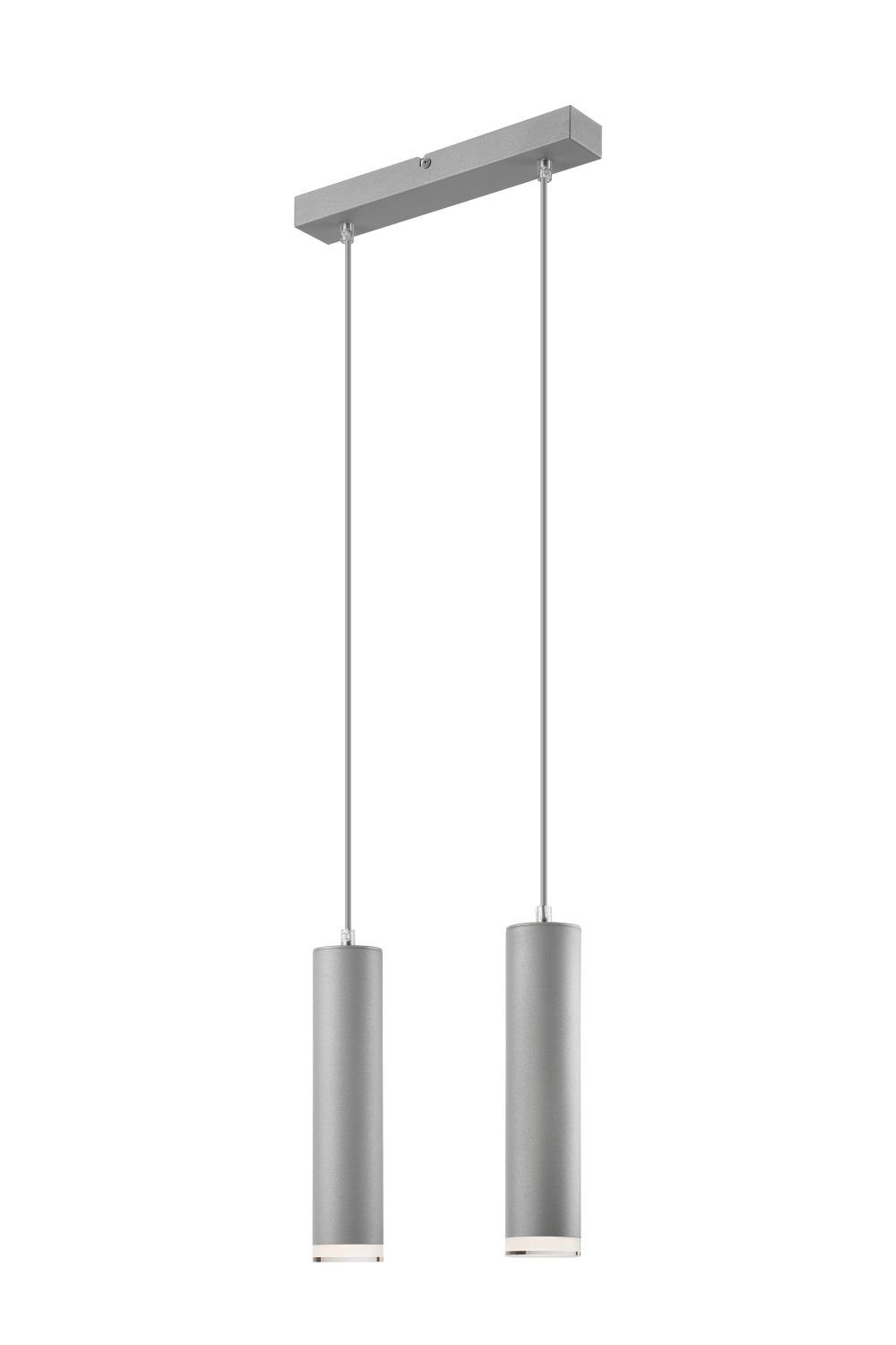 Licht-Erlebnisse Pendelleuchte FAITH, ohne Leuchtmittel, Moderne Hängeleuchte Silber Aluminium Esstisch Küche Pendelleuchte