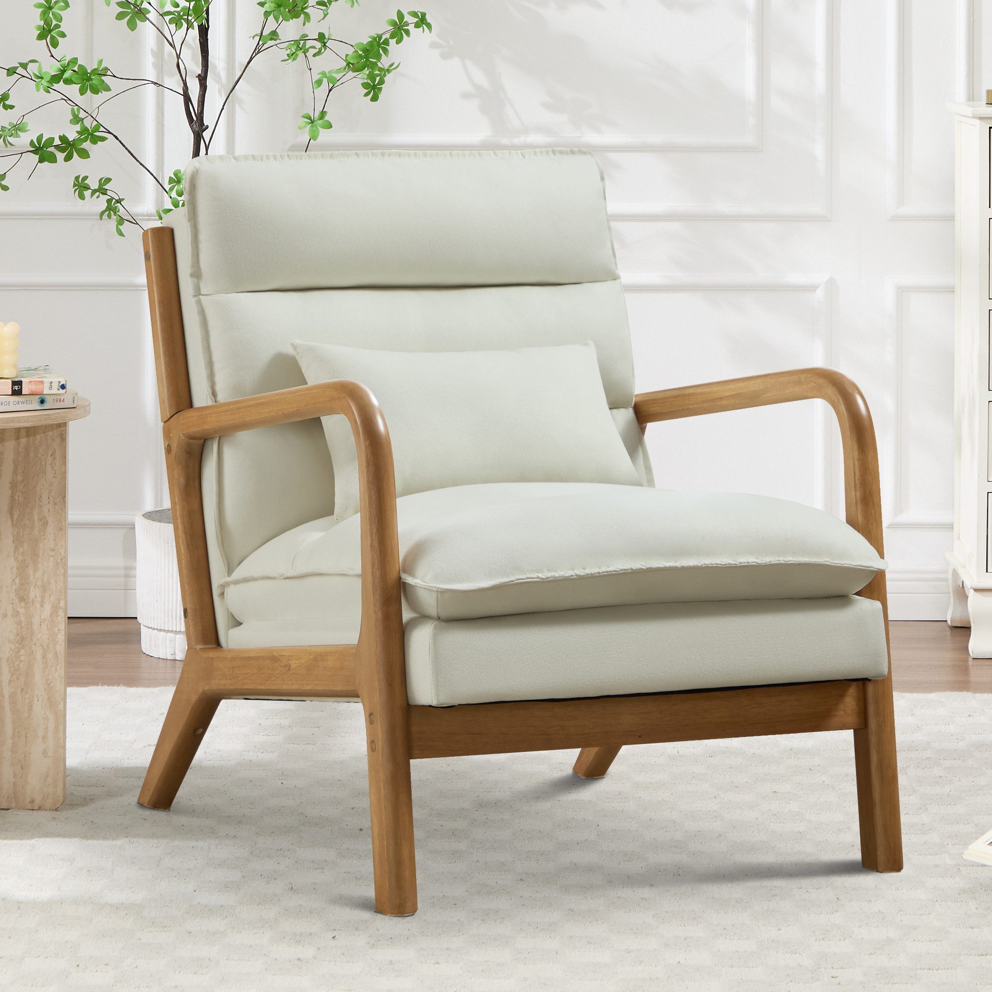 CANMOV Relaxsessel Sessel mit Kissen, Lesesessel mit hoher Rückenlehne