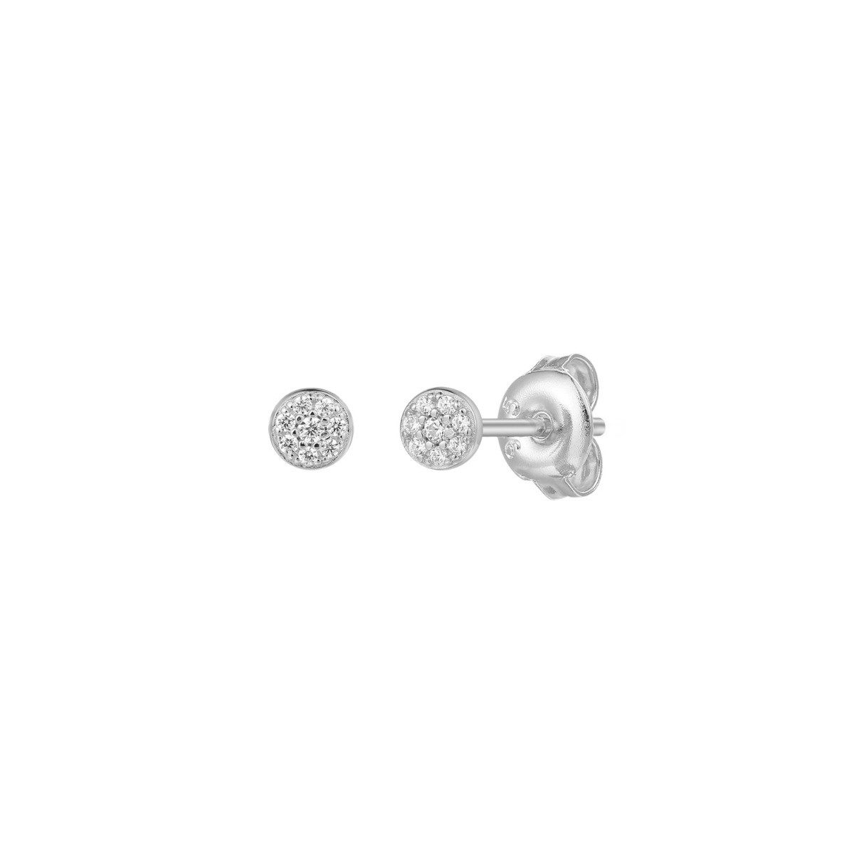 XENOX Paar Ohrstecker Ohrstecker Damen Poppy Glitz Zirkonia Silber 4 mm XS10006
