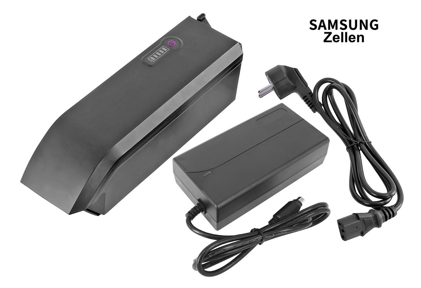 PowerSmart SF-06S E-Bike Akku für Fischer Terra 2.1, Terra 2.1 Junior mit 2A Ladegerät Lithium-ion 14000 mAh (48 V)