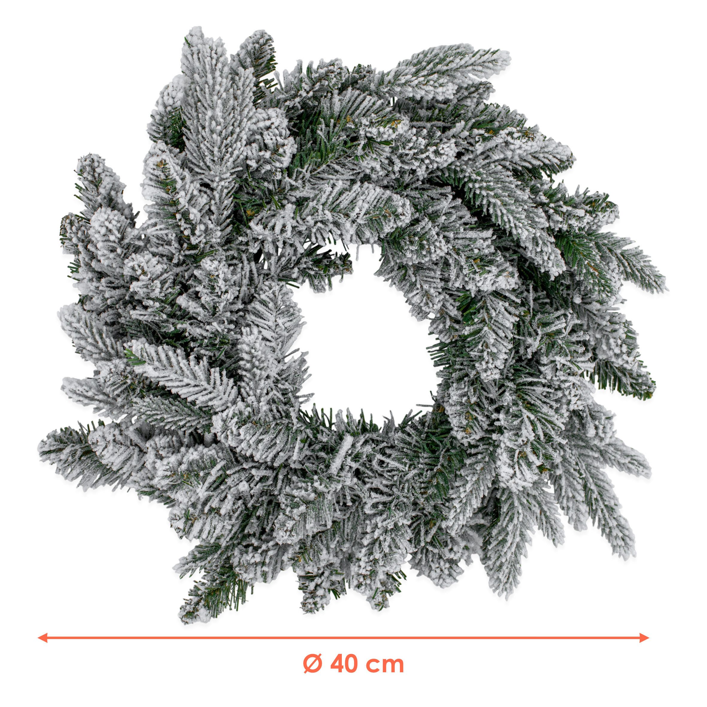 Spetebo Dekokranz Kunst Tannenkranz mit 35 günstig online kaufen